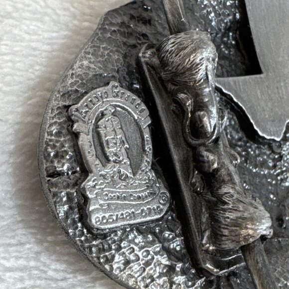 Vintage 1990 Arroyo Grande Texas 2nd Edition Belt Buckle - Picture 7 of 8